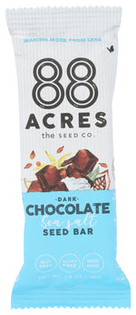 88 Acres Dark Chocolate Seed Bar Sea Salt ( 9 x 1.6 Oz   )